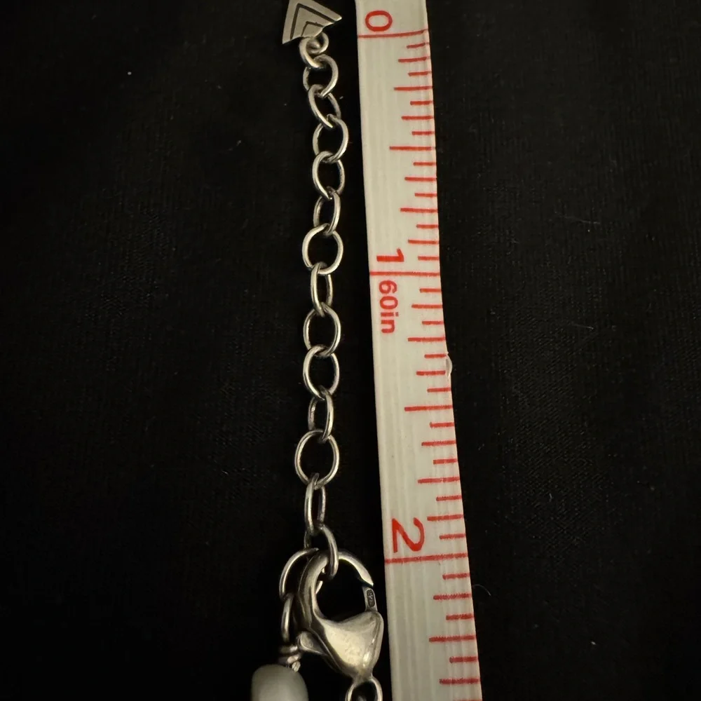 Silpada Freshwater Pearl, Quartz, and Sterling Silver Station Bead Necklace - Picture 8 of 10